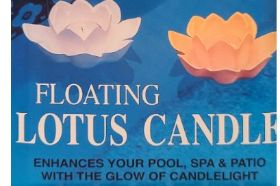 Enhances your pool, Spa & Patio with the glow of Candlelight (Holder only Candle not included)