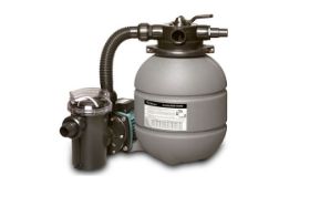 13" SAND FILTER W/ 30 GPM PUMP ABG 6' NEMA CORD 115V 4 POS 1 1/2" FPT MP VALVE HOSE ADAPTORS INTEGRATED BASE 42 LB SAND / NO INTERNET / BRICK MORTAR ONLY EXPERT LINE HAYWARD