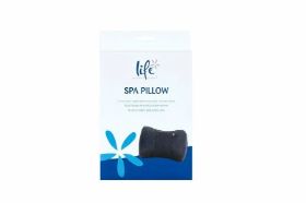 An inflatable pillow to support the neck, head and lower back. Features quick drying chemical-resistant textilene material and suction cups.